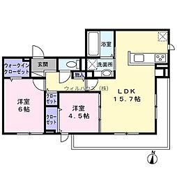 loup・de・mer 2LDKの間取図画像