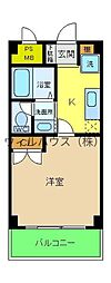 エスポワール金岡 1Kの間取図画像