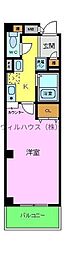 ヨーク北条 1Kの間取図画像
