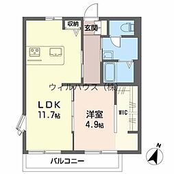 グリーンハイツシバ 1LDKの間取図画像