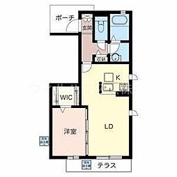 ガーデンフォーレスト 1LDKの間取図画像