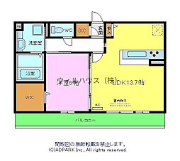 ムーラン・ア・ヴァンA 1LDKの間取図画像