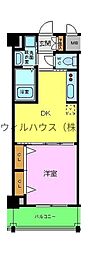 SAMTYNAKAMOZURESIDENCE 1DKの間取図画像