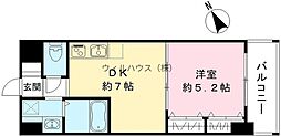 SAMTYNAKAMOZURESIDENCE 1DKの間取図画像