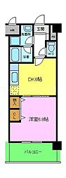 クレオコート和泉中央 1DKの間取図画像