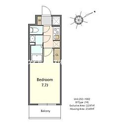 Ｓ−ＲＥＳＩＤＥＮＣＥ堺浜寺ａｘｉａｌ 9階1Kの間取り