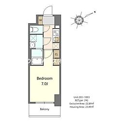 Ｓ−ＲＥＳＩＤＥＮＣＥ堺浜寺ａｘｉａｌ 9階1Kの間取り