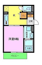 ＲＩＨＩＴＯ堺東 3階1Kの間取り