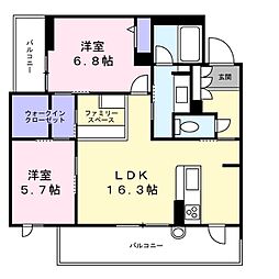 間取図画像 2LDK