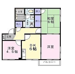 メイト北花田5号 3DKの間取図画像