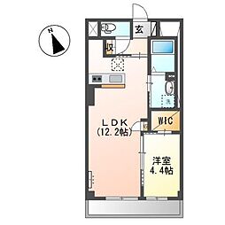 レヴォントゥレット2 3階1LDKの間取り