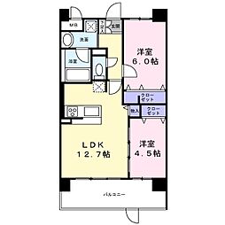 アトリエール堺寺地町 2LDKの間取図画像