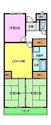 ヴィルフォーレミチハタ 3LDKの間取図画像