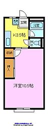 間取図画像 1K