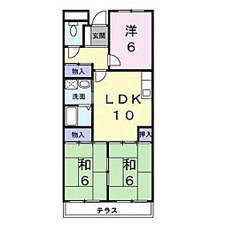 ヴィルフォーレミチハタ 3LDKの間取図画像