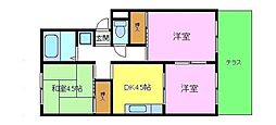 ピュアハイム1 3DKの間取図画像