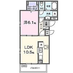 ポルチュラーカ 1LDKの間取図画像
