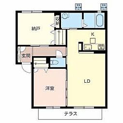 シャーメゾン昭栄 1SLDKの間取図画像