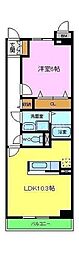 グランパレ 1LDKの間取図画像
