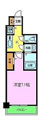 S-RESIDENCE堺市駅前 1Kの間取図画像
