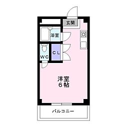 フローレンス司 ワンルームの間取図画像