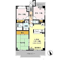 マーレルミノーソ 3LDKの間取図画像