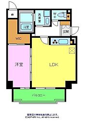 アトリエール堺新町 1LDKの間取図画像