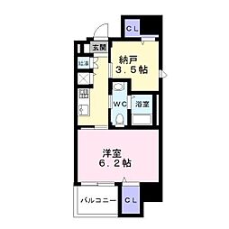 ディアコート宿屋町 2Kの間取図画像