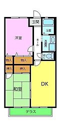 アガスティア 2DKの間取図画像