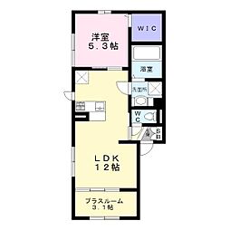 カーサフェリーチェ 1SLDKの間取図画像