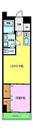 LUVIAS堺 1DKの間取図画像