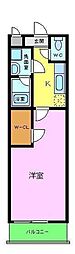 フジパレス堺なかもず2番館 1Kの間取図画像