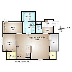REGALEST Station sid 2LDKの間取図画像