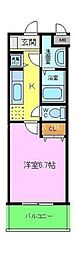 ドルチェ市之町 1Kの間取図画像
