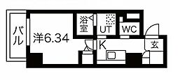 エヌエムキャトフヴァン 1Kの間取図画像