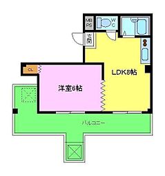 Ｃｏｌｌｅｃｔｉｏｎ堺東3 6階1LDKの間取り