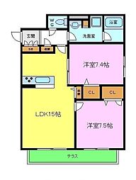 間取図画像 2LDK