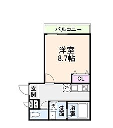 間取図画像 1K