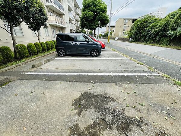 【駐車場】ファミリーカーも悠々駐車できるスペースです。お車好きにはたまらないですね！