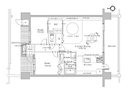 サーパス安芸矢口 2SLDKの間取図画像