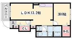 間取図画像 1LDK