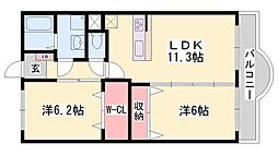 間取図画像 2LDK