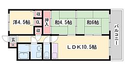 フォレスト壱番館 3LDKの間取図画像