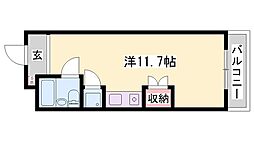 ルークレジデンス加東 ワンルームの間取図画像
