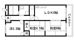 リゾティ英賀保 3LDKの間取図画像