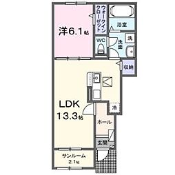メゾングレーヌ東觜崎駅前B 1階/-