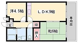 メゾンクレール 2LDKの間取図画像