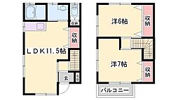 SPRINGHILLSA棟 2LDKの間取図画像