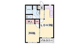 ロイヤルマンション 1LDKの間取図画像