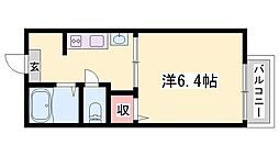 ルーチェオノ 1Kの間取図画像
